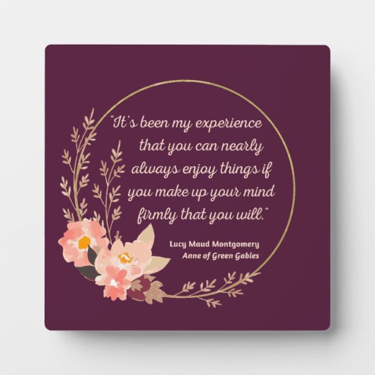 Anne of Green Gables Quote I - Schattigee stijl Fotoplaat (Voorkant)