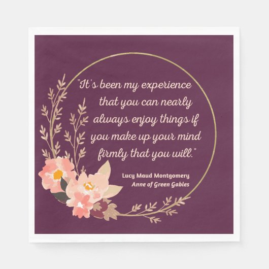 Anne of Green Gables Quote I - Schattigee stijl Servet (Voorkant)