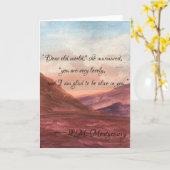 Anne of Green Gables Quote Kaart (Gele Bloem)