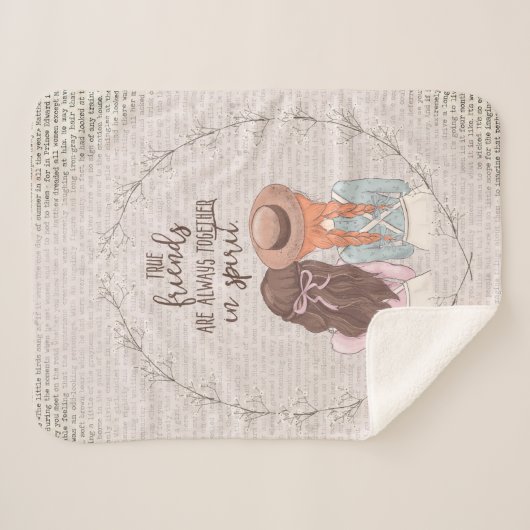 Anne of Green Gables Sherpa Deken (Voorkant (horizontaal))