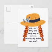 Anne of Green Gables Shirley Book Quote Briefkaart (Voorkant / Achterkant)