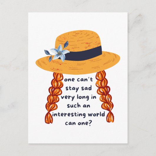 Anne of Green Gables Shirley Book Quote Briefkaart (Voorkant)