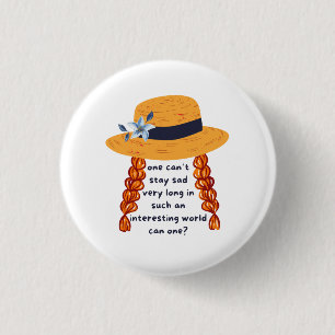 Anne of Green Gables Shirley Book Quote Ronde Button 3,2 Cm