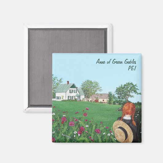 Anne of Green Gables Square Magnet (Voorkant / Achterkant)