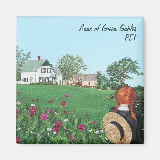 Anne of Green Gables Square Magnet (Voorkant)
