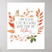 Anne of Green Gables waterverf Quote Print (Voorkant)
