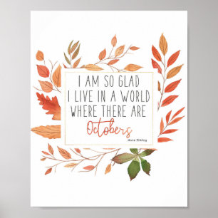 Anne of Green Gables waterverf Quote Print