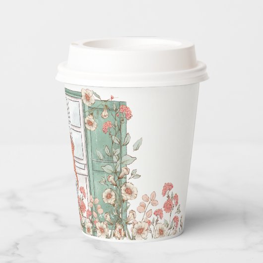 Anne of Green Gables | Wildbloem Papieren Bekers (Achterkant)