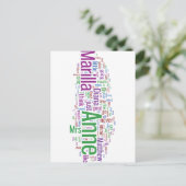 Anne of Green Gables Word Cloud Briefkaart (Staand voorkant)
