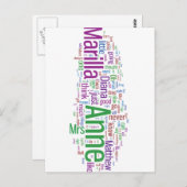 Anne of Green Gables Word Cloud Briefkaart (Voorkant / Achterkant)