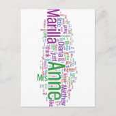 Anne of Green Gables Word Cloud Briefkaart (Voorkant)