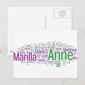 Anne of Green Gables Word Cloud Briefkaart (Voorkant / Achterkant)