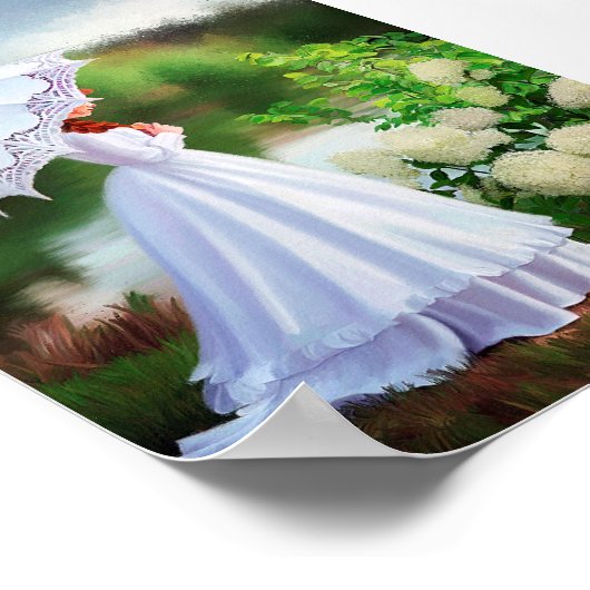 Anne op het meer van de mijnwateren poster (Hoek)