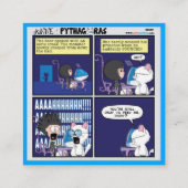 Anne & Pythagoras-Visitekaartjes Vierkante Visitekaartje (Achterkant)