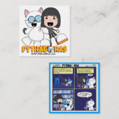 Anne & Pythagoras-Visitekaartjes Vierkante Visitekaartje (Voorkant / Achterkant)