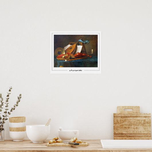 Anne Vallayer-Coster Zedign Art Poster #10 (Keuken)