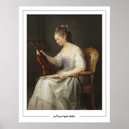 Anne Vallayer-Coster Zedign Art Poster #3 (Voorkant)