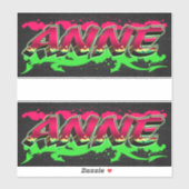 Anne Vorname Name Graffiti Aufkleber Sticker (Vel)