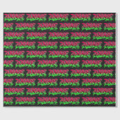 Anne Vorname Name Graffiti red green Cadeaupapier (Vlak)