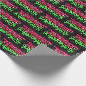 Anne Vorname Name Graffiti red green Cadeaupapier (Hoek)