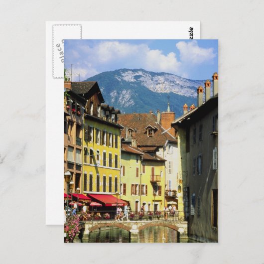 Annecy en Alpen in zomer, Savoie, Frankrijk Briefkaart (Voorkant / Achterkant)