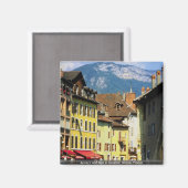 Annecy en Alpen in zomer, Savoie, Frankrijk Magneet (Voorkant / Achterkant)