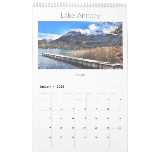 Annecy en Les Aravis, Haute-Savoie 2020 Kalender (Jan 2026)