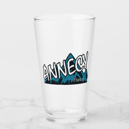 Annecy France Bergen Glas (Voorkant)