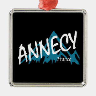 Annecy France Bergen Metalen Ornament