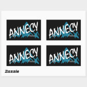 Annecy France Bergen Rechthoekige Sticker (Vel)