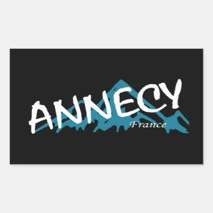 Annecy France Bergen Rechthoekige Sticker