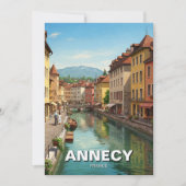 Annecy France Feestdagenkaart (Voorkant)