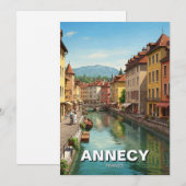Annecy France Feestdagenkaart (Voorkant / Achterkant)