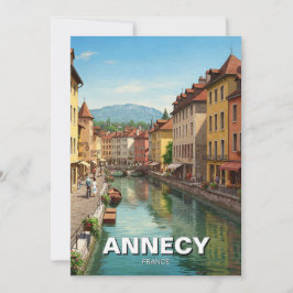 Annecy France Feestdagenkaart