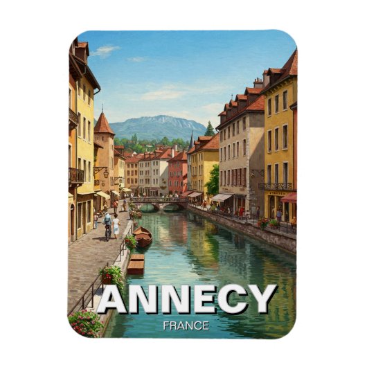 Annecy France Magneet (Verticaal)