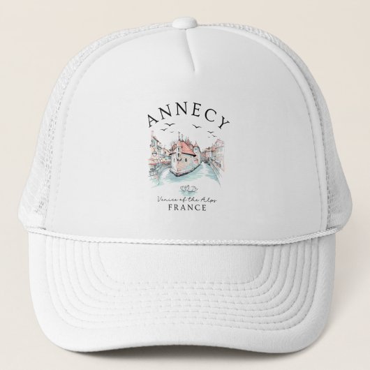 Annecy France – Travel Souvenir Trucker Pet (Voorkant)