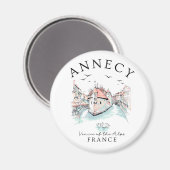 Annecy France – Venice of the Alps Magneet (Voorkant / Achterkant)