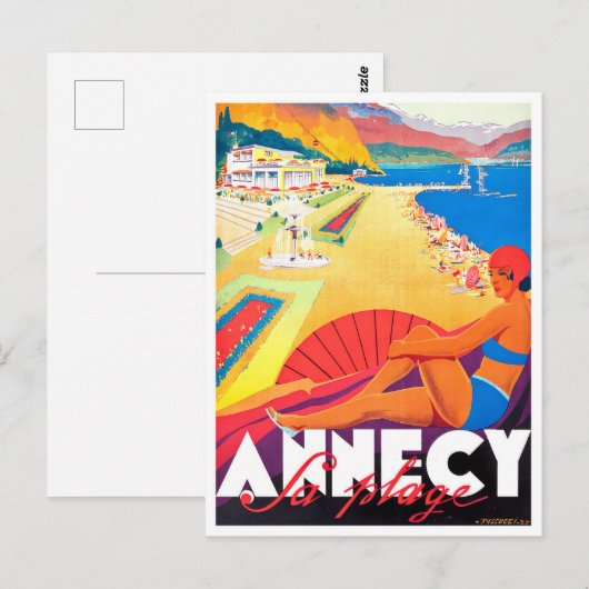 Annecy France vintage Briefkaart (Voorkant / Achterkant)