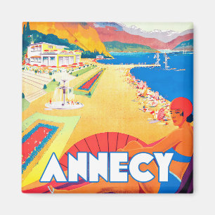Annecy France vintage Magneet