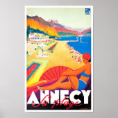 Annecy France vintage Poster (Voorkant)