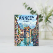 Annecy Frankrijk Briefkaart (Staand voorkant)