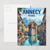 Annecy Frankrijk Briefkaart (Voorkant / Achterkant)