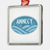 Annecy Frankrijk Buiten Metalen Ornament (Links)