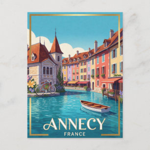 Annecy Frankrijk Historisch Reizen Briefkaart
