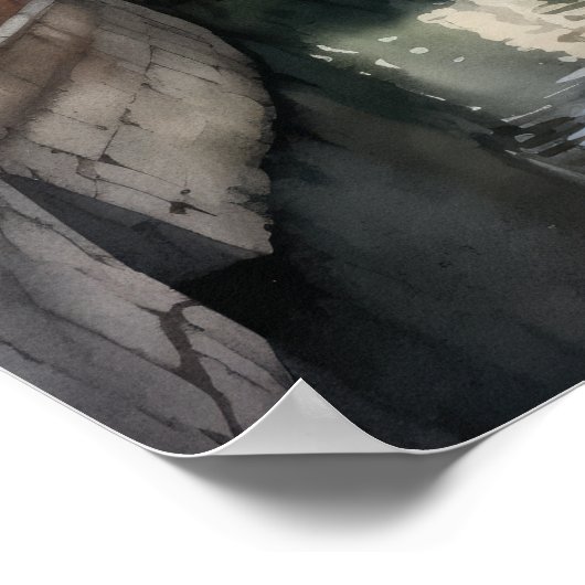 Annecy Frankrijk Landschapskunst Print Poster (Hoek)