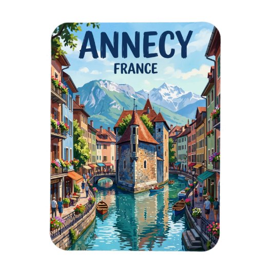 Annecy Frankrijk Magneet (Verticaal)