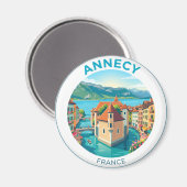 Annecy Frankrijk Magneet (Voorkant / Achterkant)