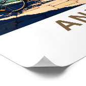 Annecy Frankrijk Reisprint Poster (Hoek)