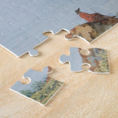 Annecy Lake met Castle door Carl Ludwig Hackert Legpuzzel (Zijkant)