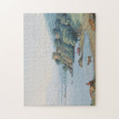 Annecy Lake met Castle door Carl Ludwig Hackert Legpuzzel (Verticaal)